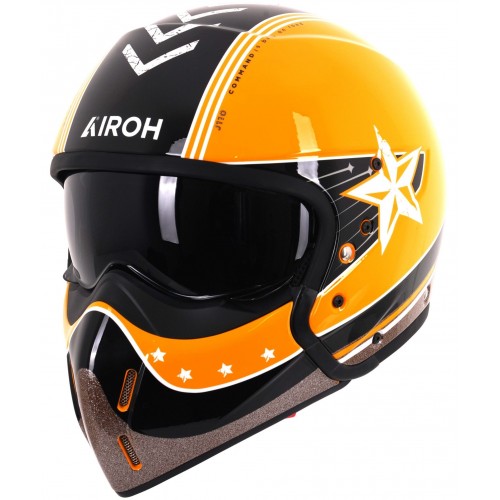 Airoh J110 Helmet - Command Yellow Gloss