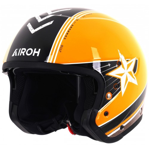 Airoh J110 Helmet - Command Yellow Gloss