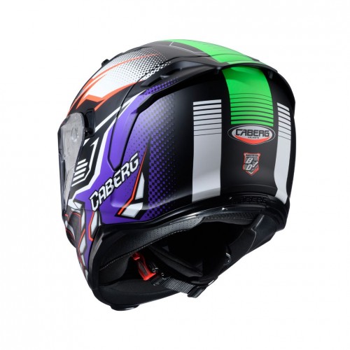 Caberg Avalon X Gurkha Matt Blk/Orange Fluo/Green Fluo/Purple Helmet