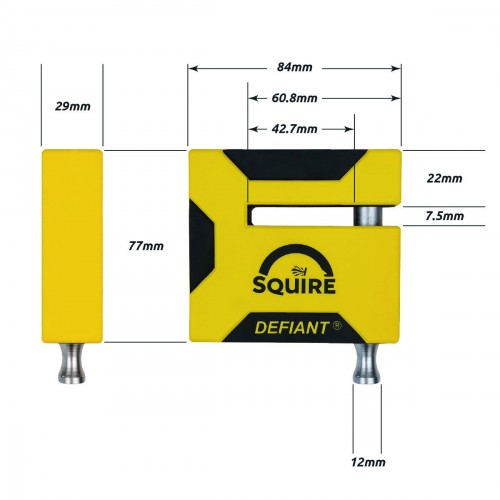 SQUIRE DEFIANT DISC LOCK