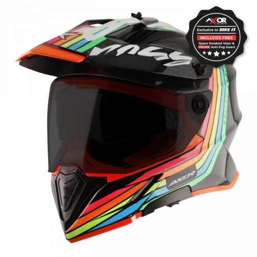 Axor Helmet X-Cross Adventure - X2 Gloss Black/Grey Graphic