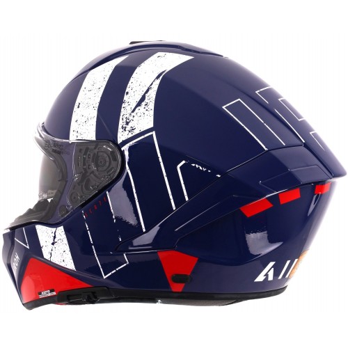 Airoh Matryx Helmet - Scope Blue/Red Gloss