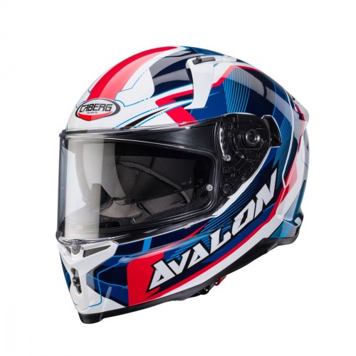 Caberg Avalon X Optic White/Blue/Red Helmet