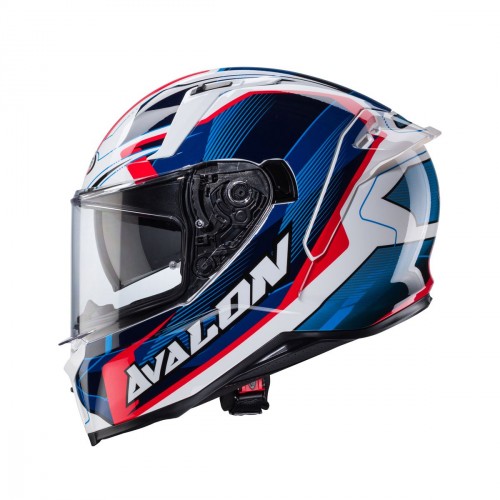 Caberg Avalon X Optic White/Blue/Red Helmet