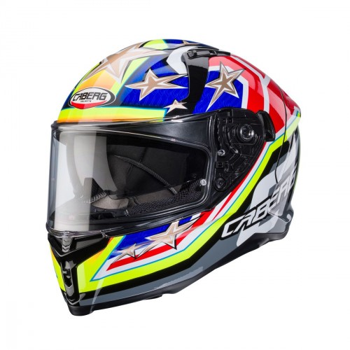 Caberg Avalon X Track Black/Yellow/Red/Blue Helmet