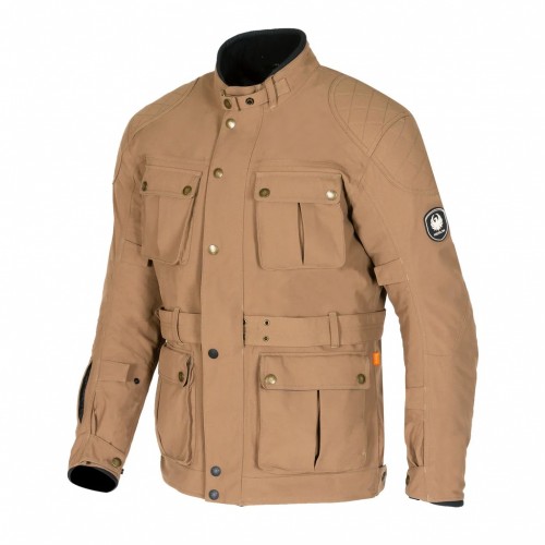 Merlin Burslem Eco Laminated Jacket - sand