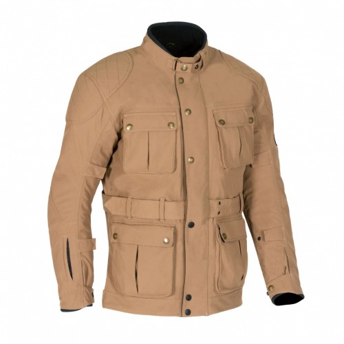 Merlin Burslem Eco Laminated Jacket - sand