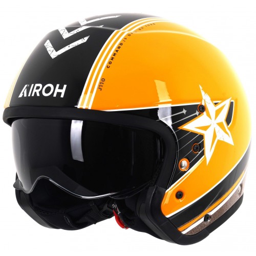 Airoh J110 Helmet - Command Yellow Gloss